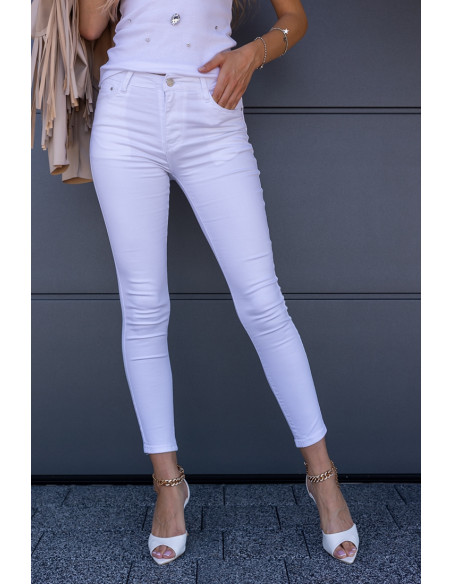 Spodnie Jeans Push-up Białe