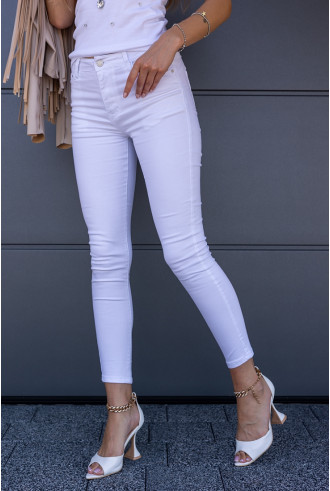 Spodnie Jeans Push-up Białe