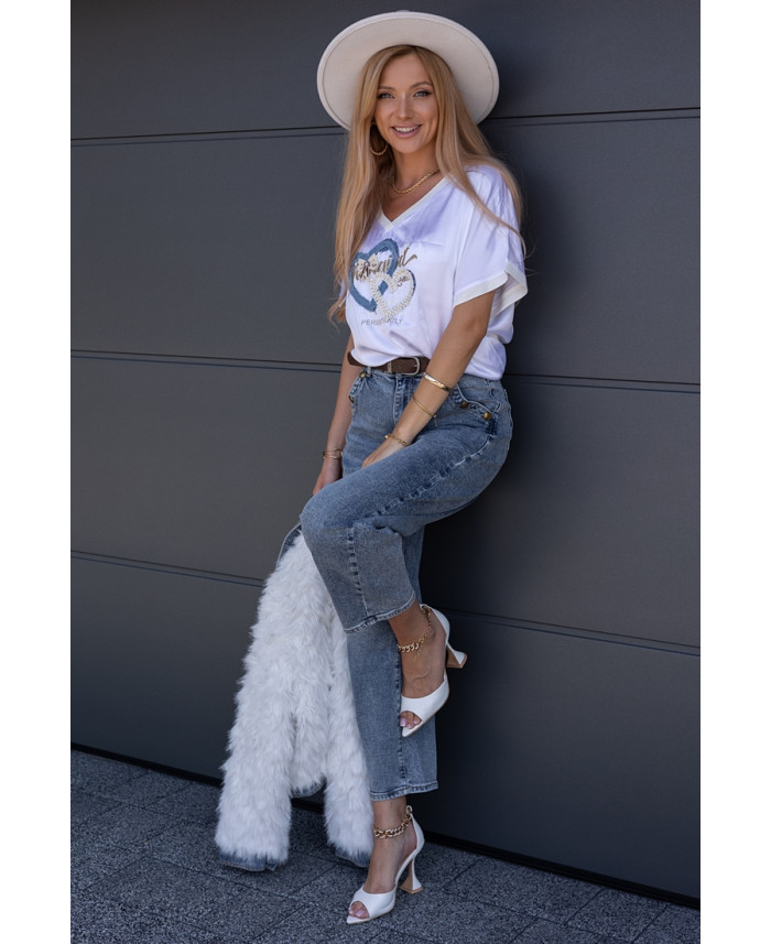 Bluzka Satin Love Biała