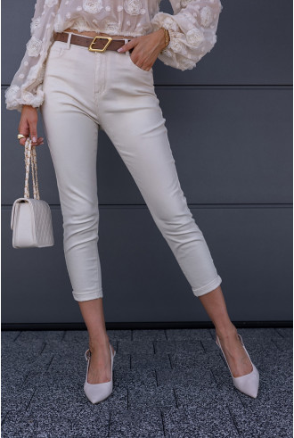 Spodnie Moom Fit Jasny Beż 2