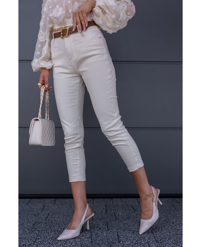 Spodnie Moom Fit Jasny Beż