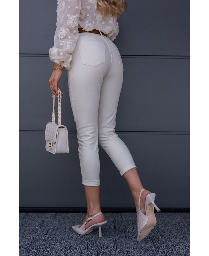 Spodnie Moom Fit Jasny Beż