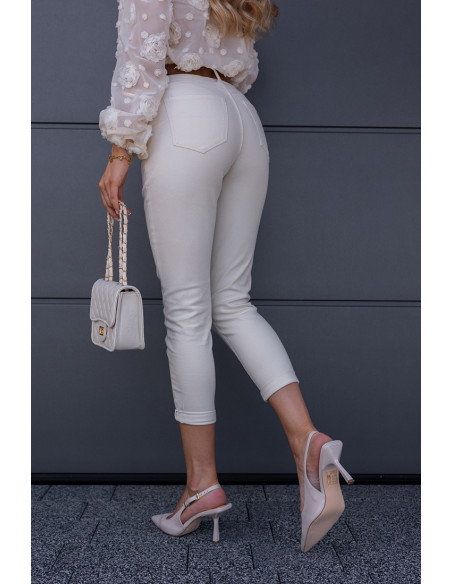 Spodnie Moom Fit Jasny Beż