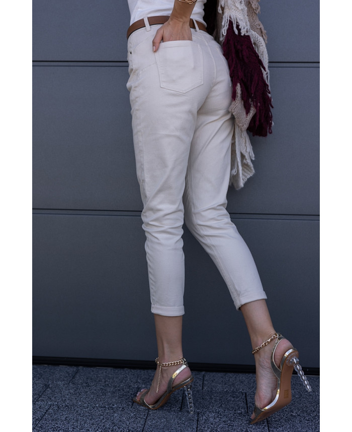 Spodnie Moom Fit  Ciemny Beż