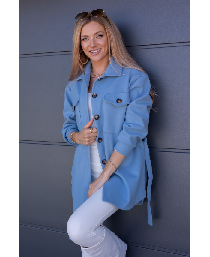 Kurtka Koszulowa Servo Błękitna