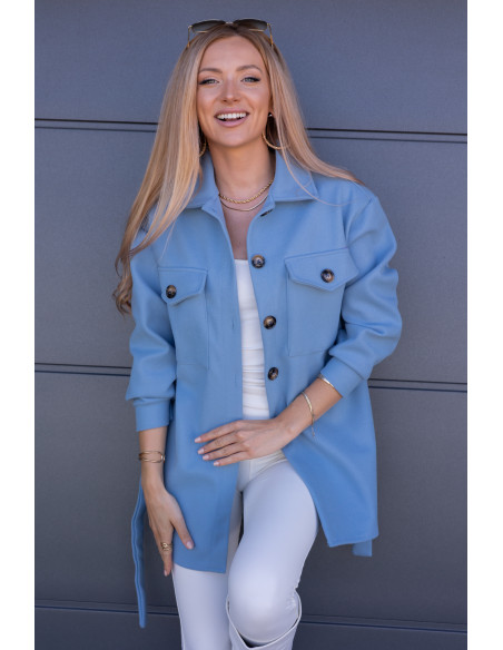 Kurtka Koszulowa Servo Błękitna