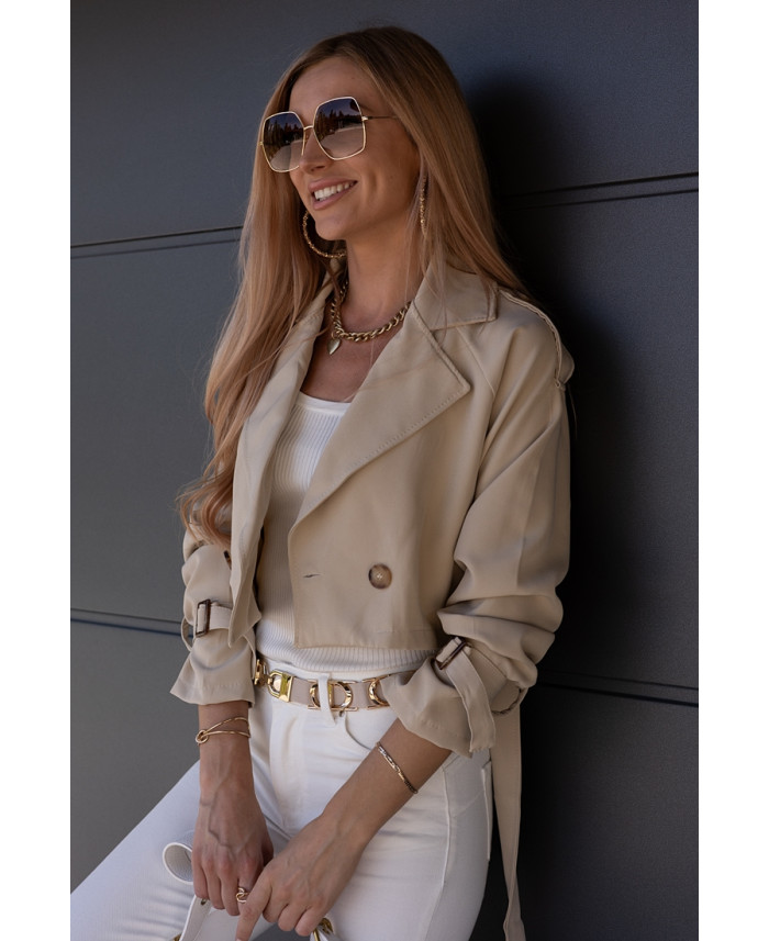 Kurtka Narzutka Locco Beżowa