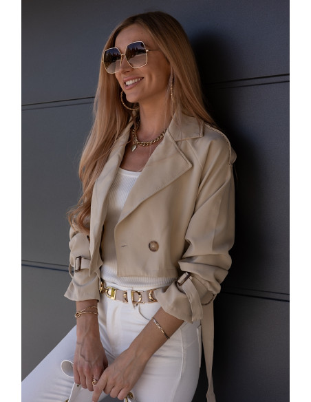 Kurtka Narzutka Locco Beżowa