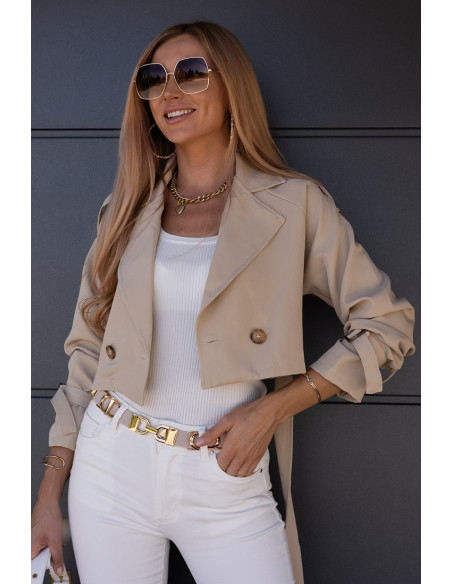 Kurtka Narzutka Locco Beżowa