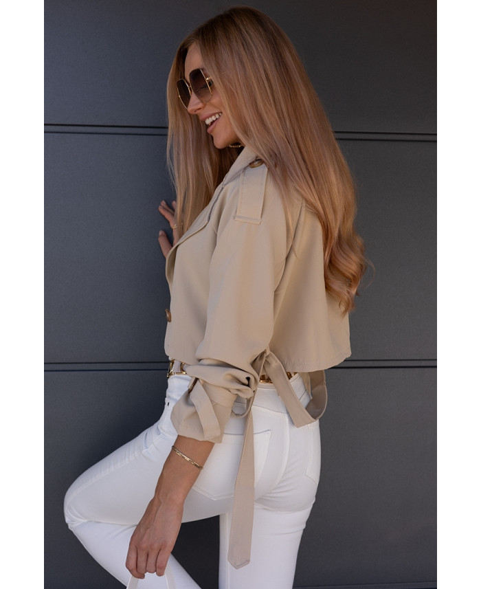 Kurtka Narzutka Locco Beżowa