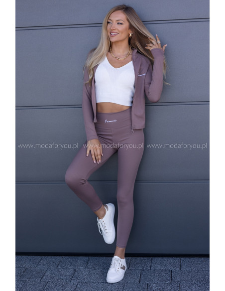Komplet Sportowy Sofi Ciemny Beż