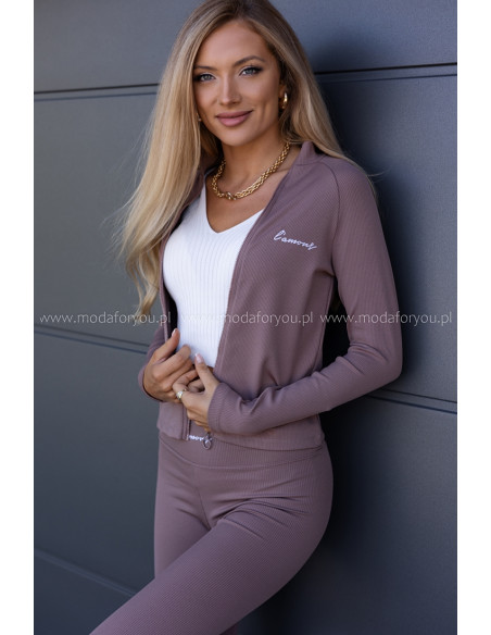 Komplet Sportowy Sofi Ciemny Beż