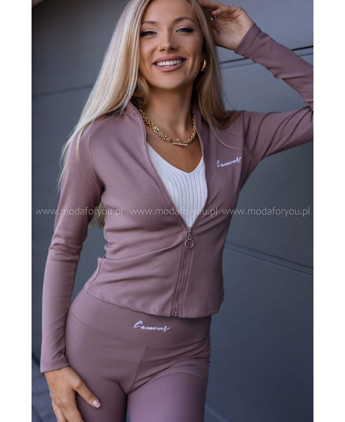 Komplet Sportowy Sofi Ciemny Beż