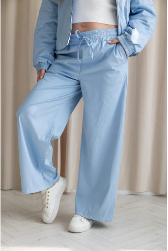 Spodnie Zamszowe Looz Niebieskie 2