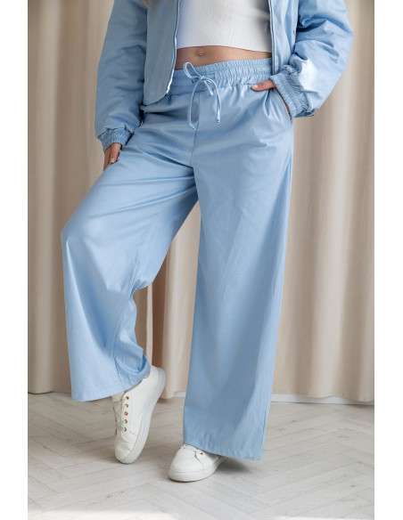 Spodnie Zamszowe Looz Niebieskie