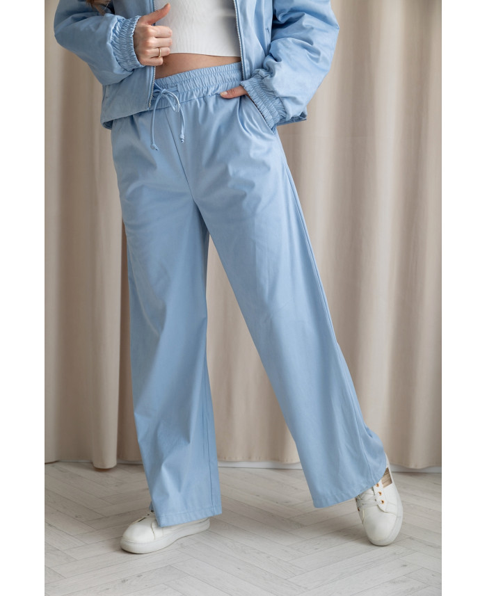 Spodnie Zamszowe Looz Niebieskie