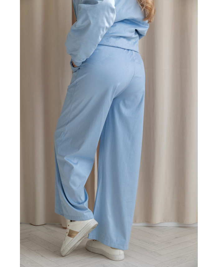 Spodnie Zamszowe Looz Niebieskie