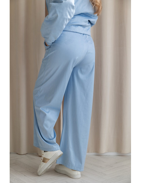 Spodnie Zamszowe Looz Niebieskie