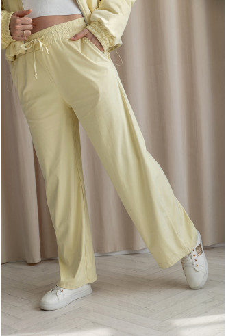 Spodnie Zamszowe Looz Żółte 2