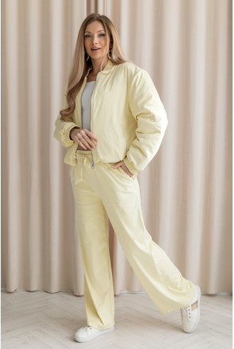 Kurtka Bomberka Zamszowa Żółta 2