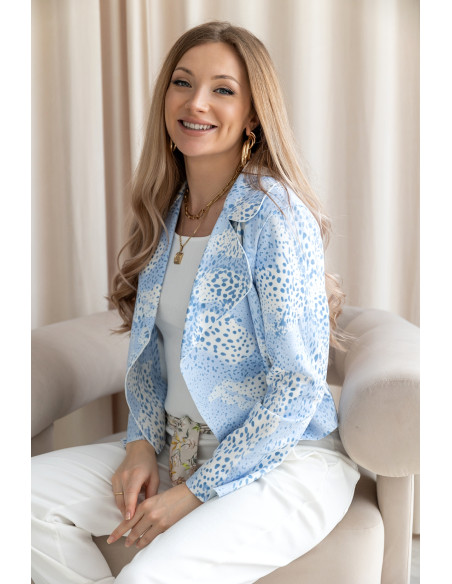 Kurtka Zamszowa Took Niebieska