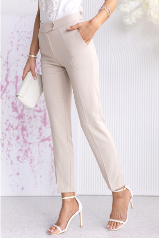 Spodnie Cygaretki Sorrt Beżowe 2