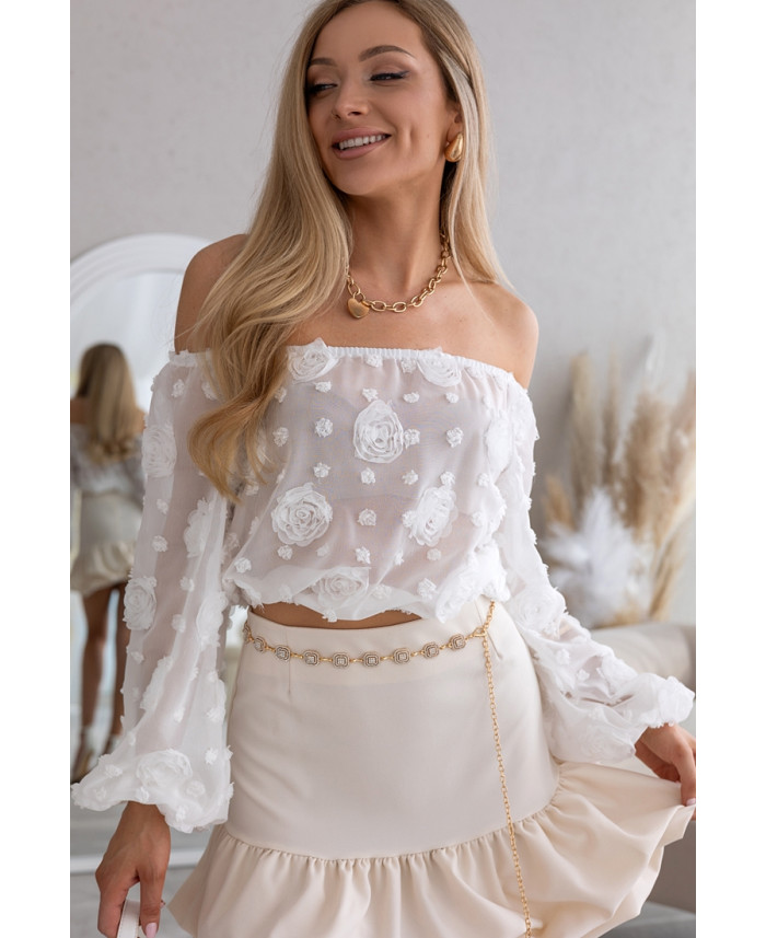 Bluzka Hiszpanka Flora Ekri