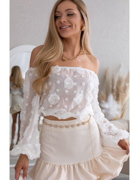 Bluzka Hiszpanka Flora Ekri