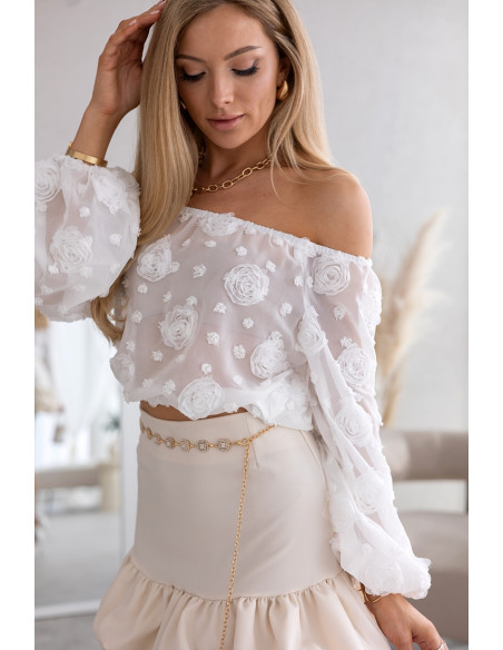 Bluzka Hiszpanka Flora Ekri