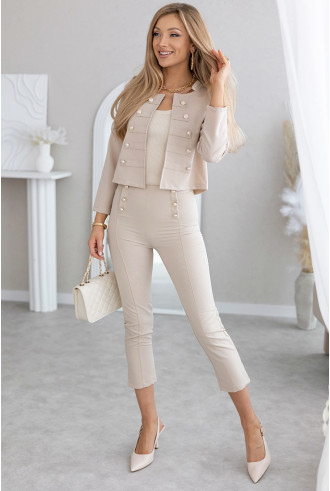 Żakiet Reem Beżowy 2