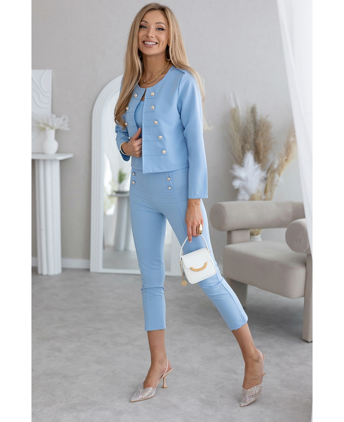 Spodnie Reem Błękitne