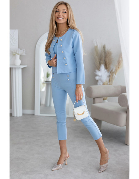 Spodnie Reem Błękitne