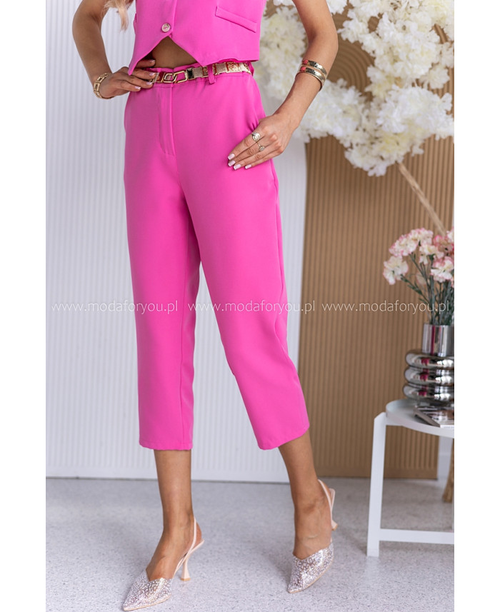 Spodnie Milos Fuksja
