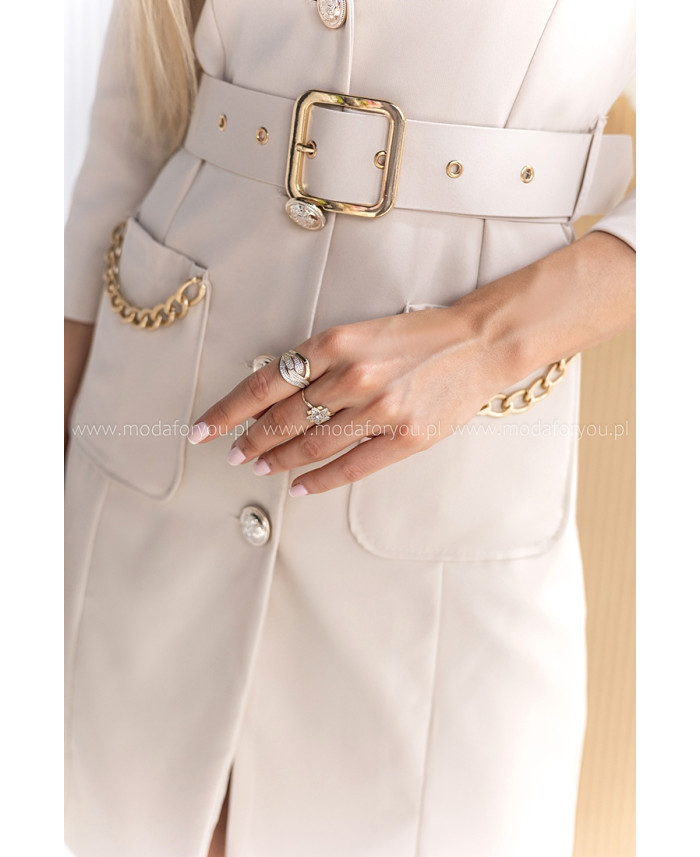 Sukienka Jordii Beżowa