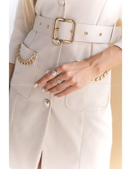 Sukienka Jordii Beżowa