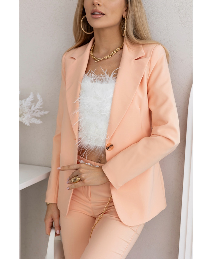 Komplet Poppy Brzoskwiniowy