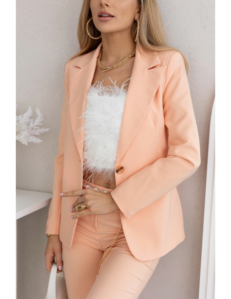 Komplet Poppy Brzoskwiniowy