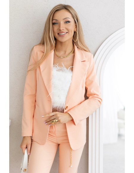 Komplet Poppy Brzoskwiniowy