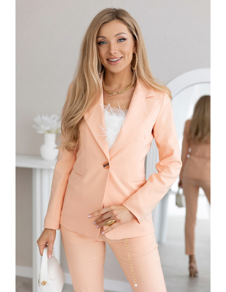 Komplet Poppy Brzoskwiniowy