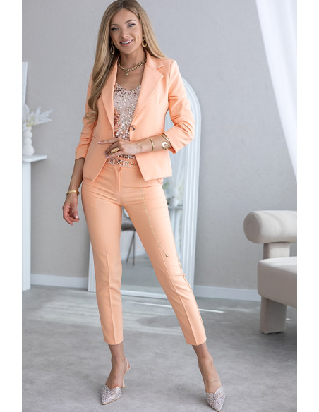 Komplet Iren Brzoskwiniowy