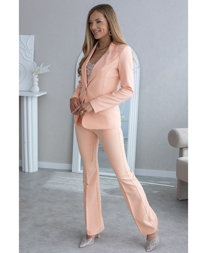 Komplet Nadia Brzoskwiniowy