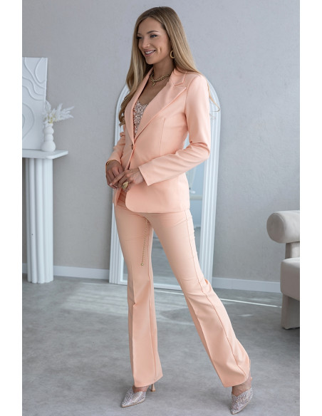 Komplet Nadia Brzoskwiniowy