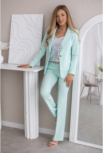 Bluzka Top Cekinki Srebrna 2