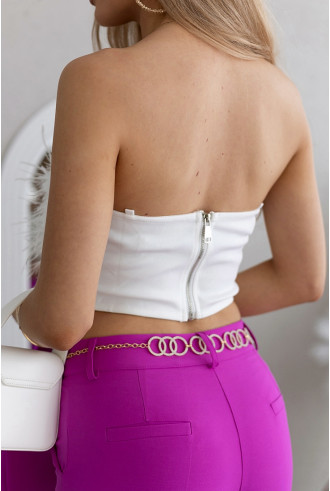 Bluzka Top Piórka Biały 2