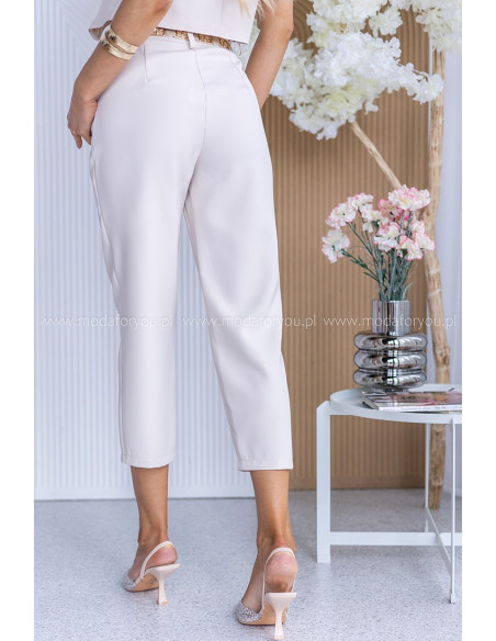 Spodnie Milos Beżowe