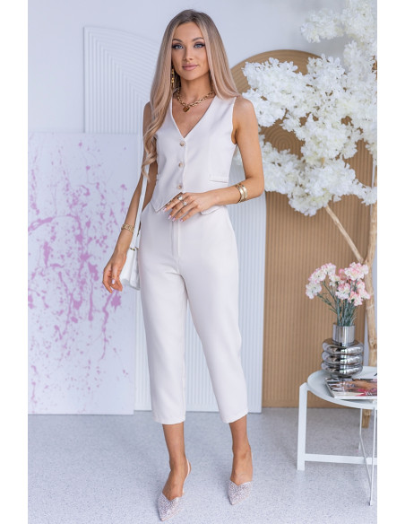 Spodnie Milos Beżowe