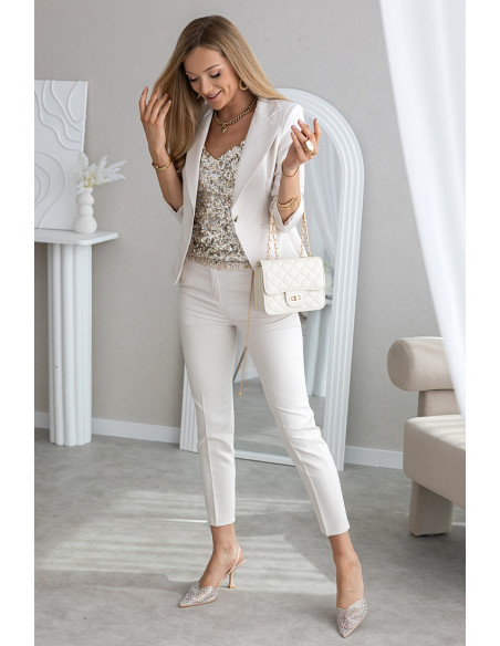 Komplet Iren Beżowy