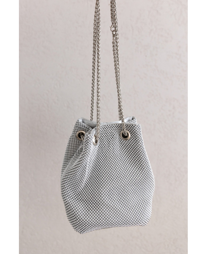 Torebka Worek Srebrna