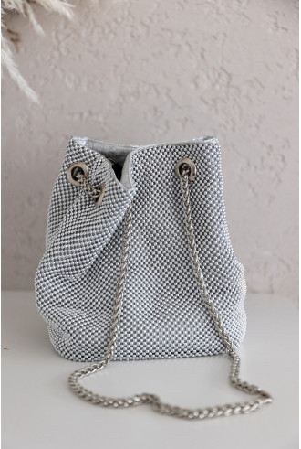 Torebka Worek Srebrna 2