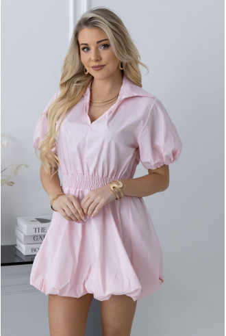 Sukienka Moden Pudrowy Róż 2